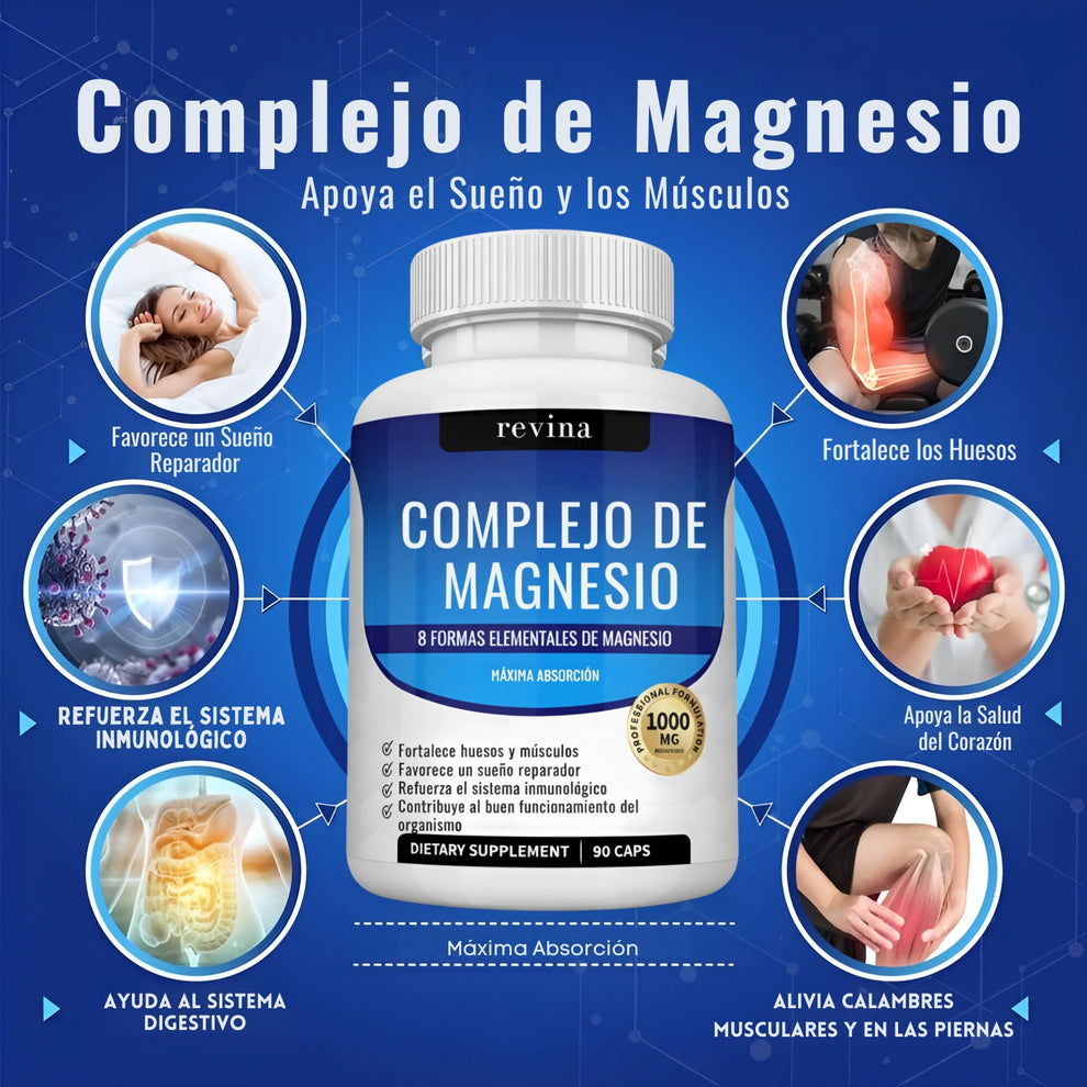 Magnesium Complex™ ❇️ El poder natural 8 en 1 para tu energía, sueño y bienestar