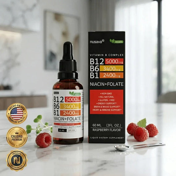 Nusava® Vitamina B Complex (B1, B6, B12, Niacina, Folato) | Apoya la energía diaria