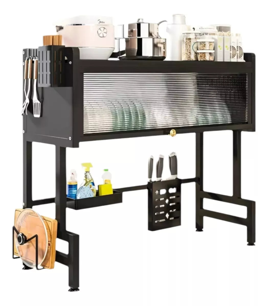 ESCURRIDOR DE PLATOS CON TAPA