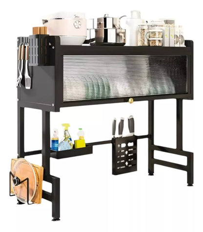 ESCURRIDOR DE PLATOS CON TAPA