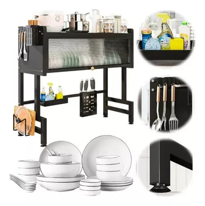 ESCURRIDOR DE PLATOS CON TAPA