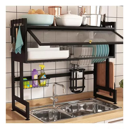 ESCURRIDOR DE PLATOS CON TAPA