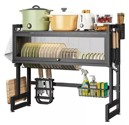 ESCURRIDOR DE PLATOS CON TAPA