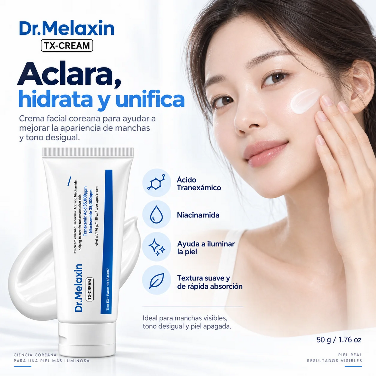 Dr Melaxin - Crema Facial Antimanchas con Ácido Tranexámico