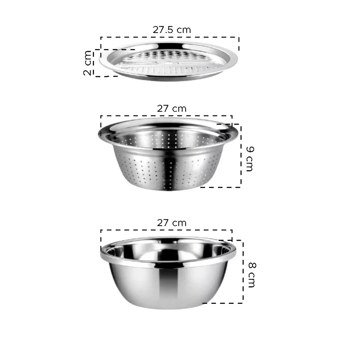 SET BOWL MULTIUSO 3 EN 1 | Lava, Escurre y Ralla en Menos Tiempo ✨