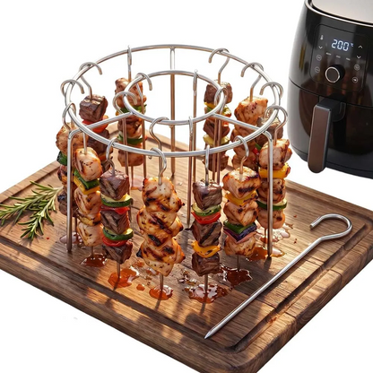 🍢Convierte tu Air Fryer en una parrilla profesional y cocina carnes, pollo, verduras, mariscos y mucho más de forma rápida, práctica y saludable.
